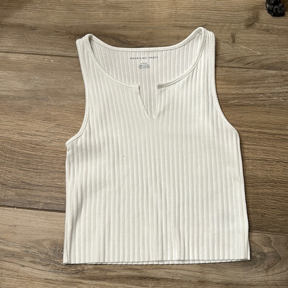 American eagle white tank top